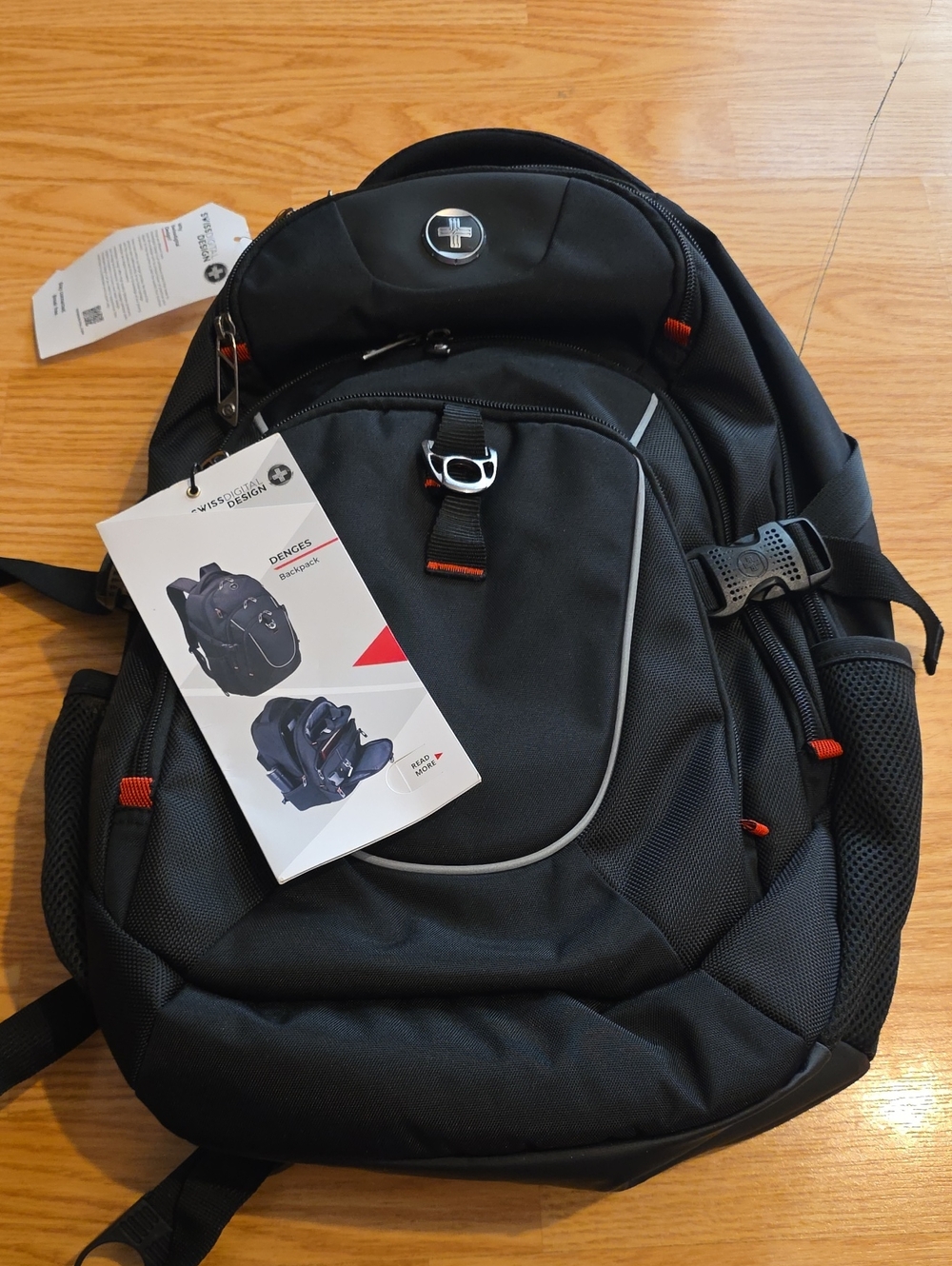 Swiss Digital Designs Black Denges Backpack